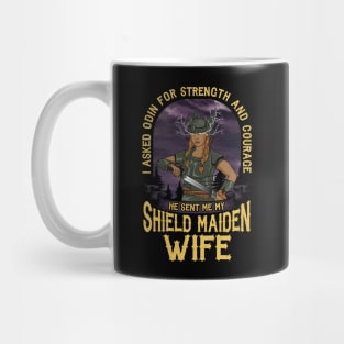 Shield Maiden Wife Strength And Courage Viking Mug